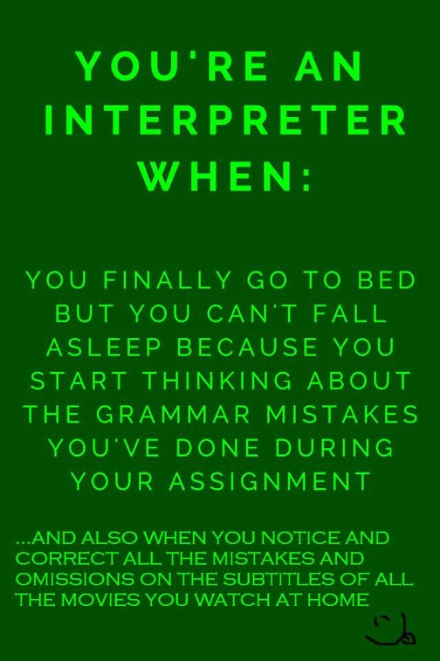 you are an interpreter when